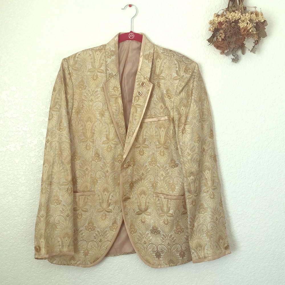 Gold Jacquard Jacket